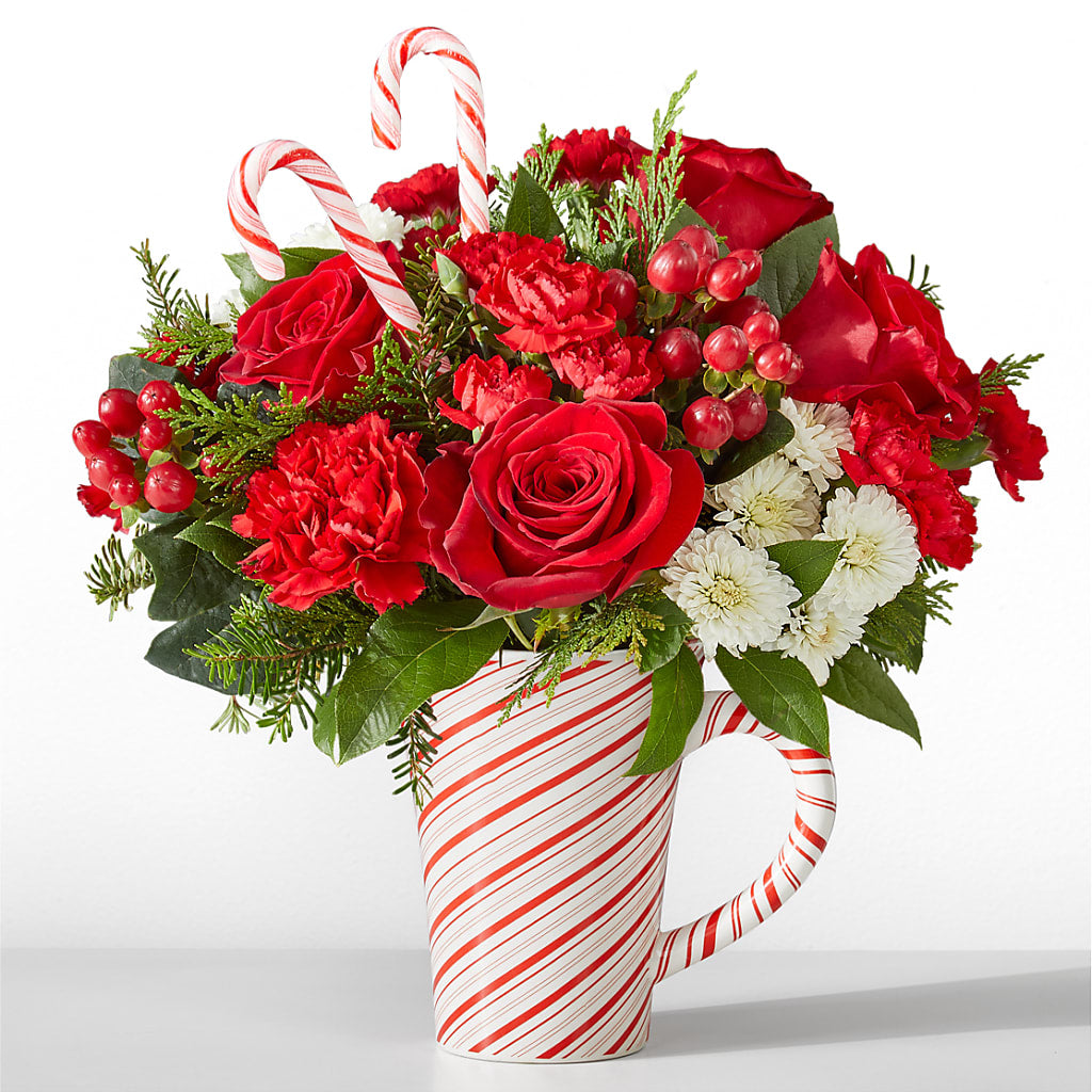 Peppermint Swirl Mug – Trail Florist Incorporated, Trail BC