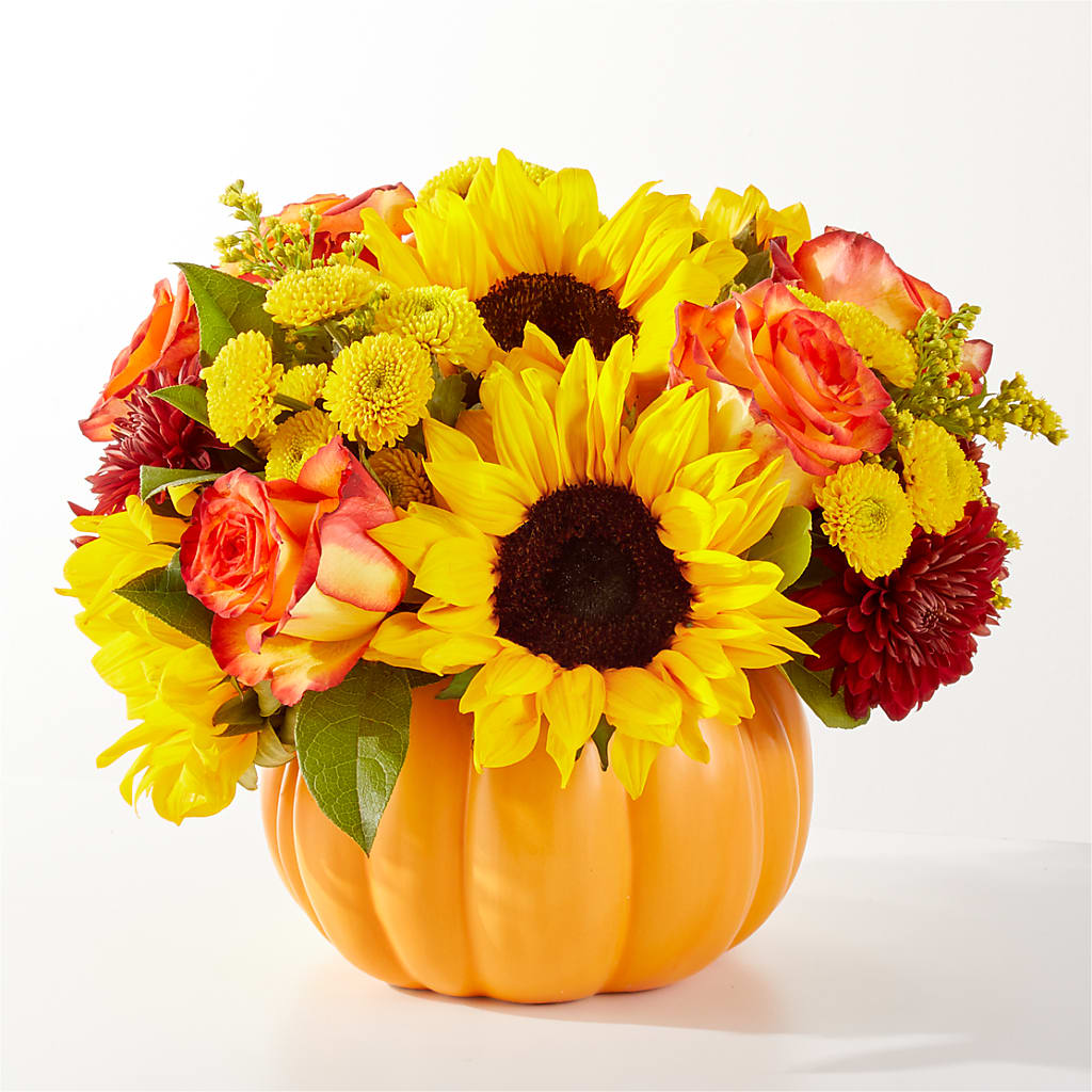 Golden Gourd Pumpkin Bouquet – Trail Florist Incorporated, Trail BC