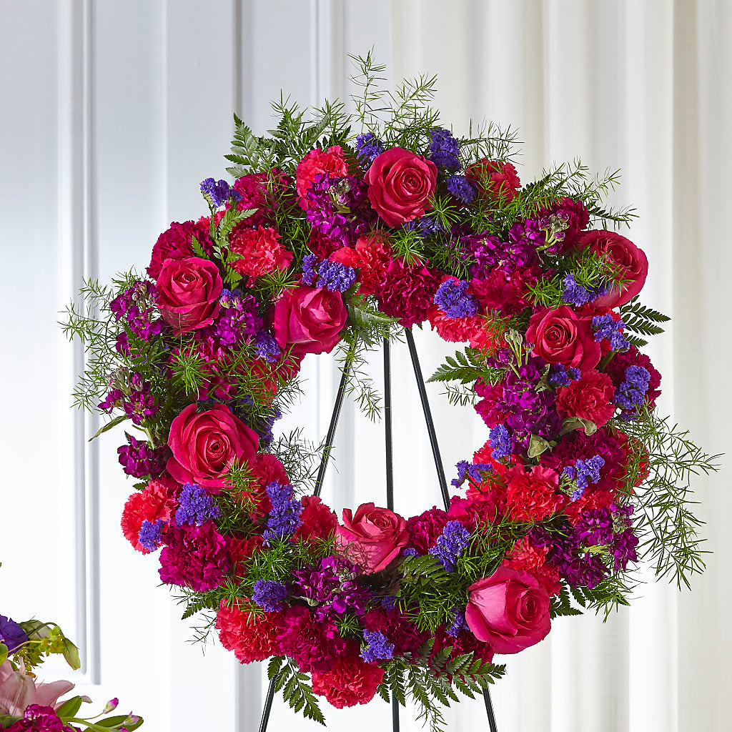 Calming Colors Wreath – Trail Florist Incorporated, Trail BC