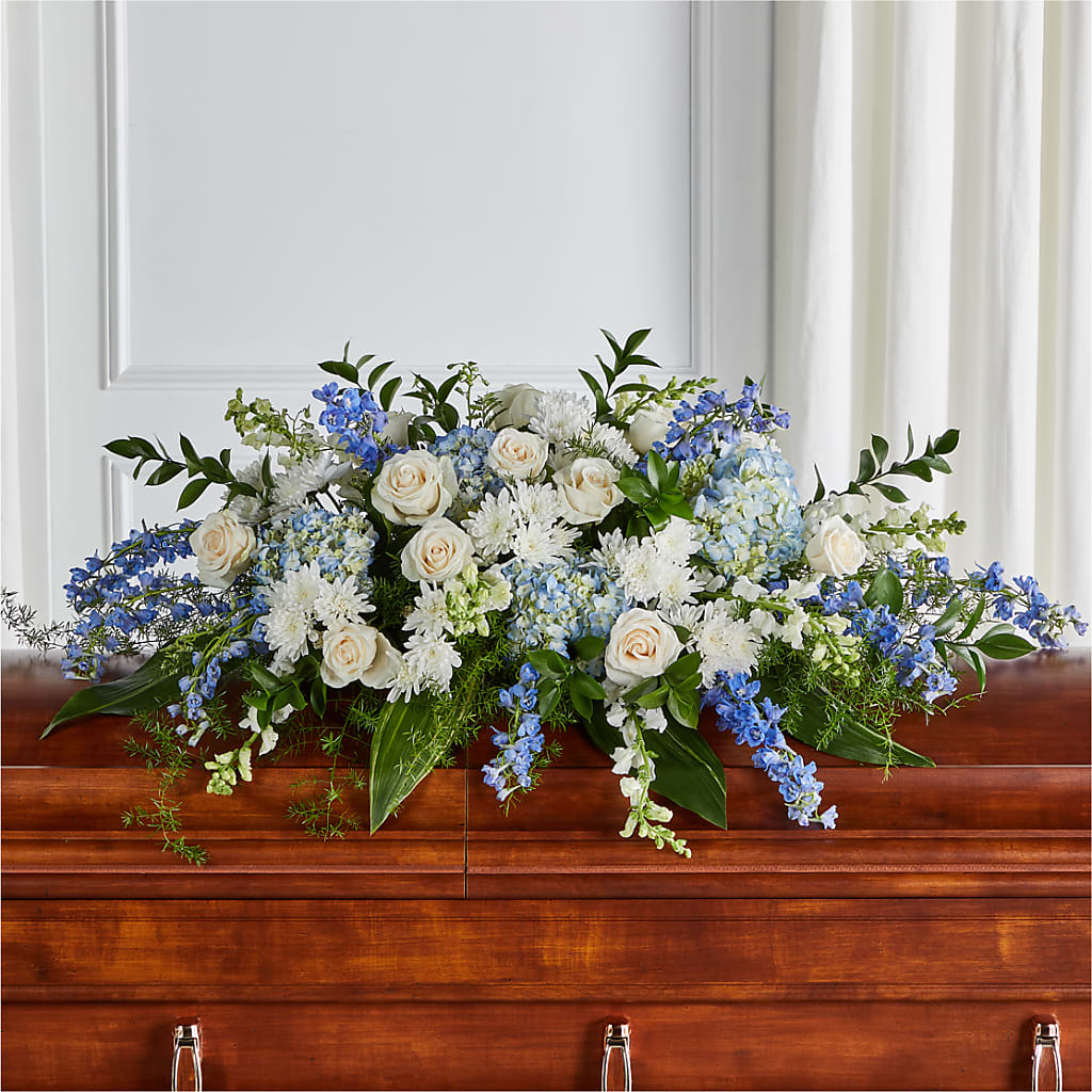 Timeless Essence Casket Spray – Trail Florist Incorporated, Trail BC