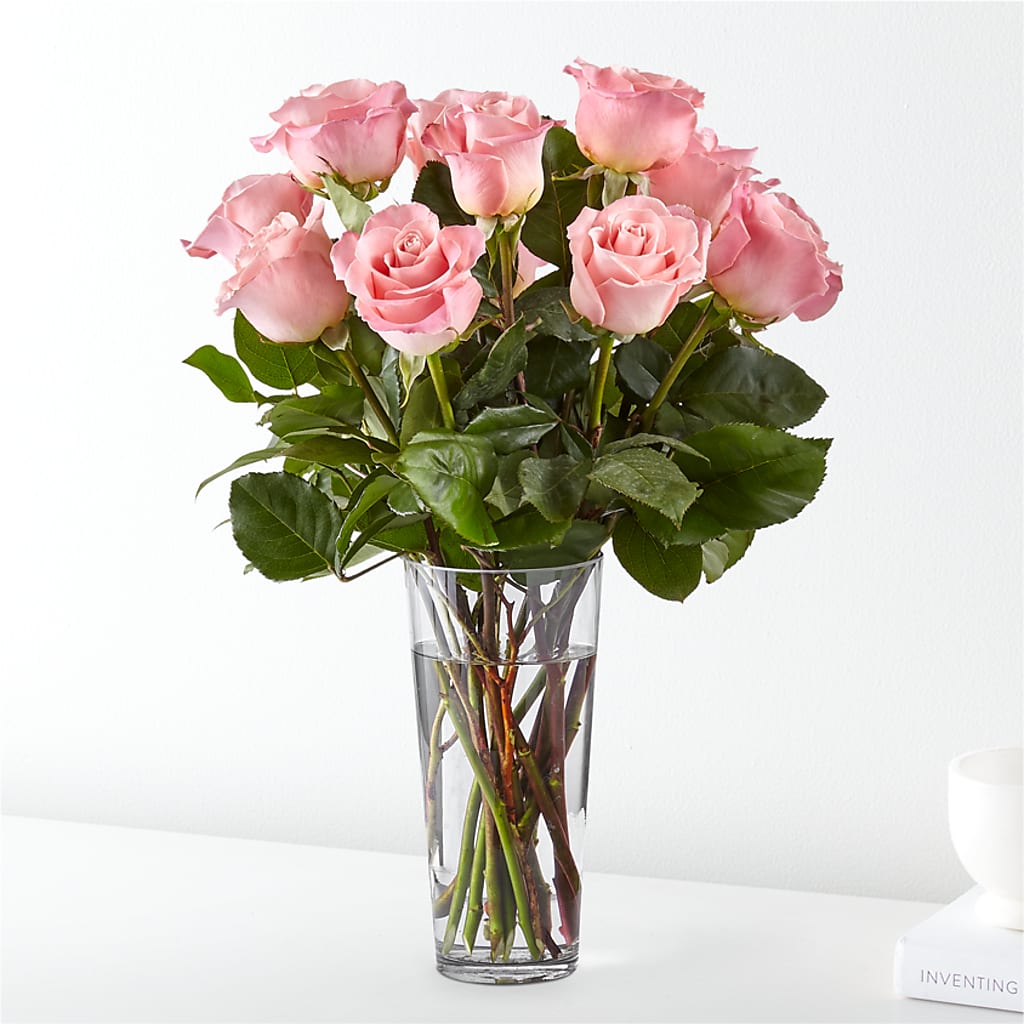 Long Stem Pink Rose Bouquet –  Trail Florist Incorporated, Trail BC