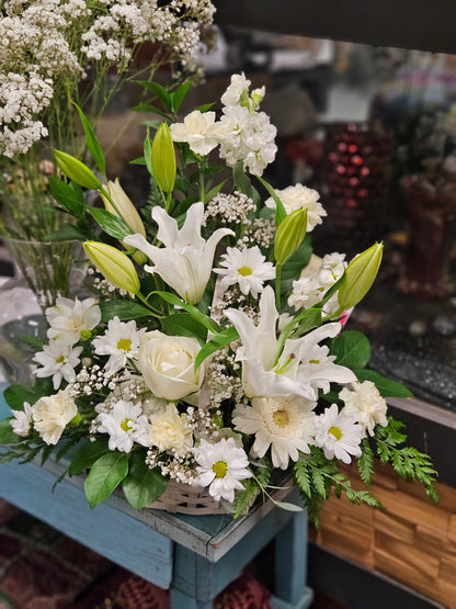 White tribute Trail florist Inc –  Trail Florist Incorporated, Trail BC