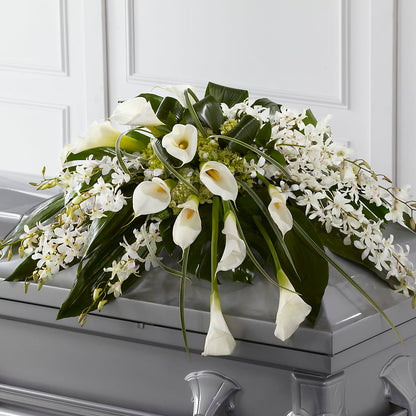 Angel Wings Casket Spray –  Trail Florist Incorporated, Trail BC