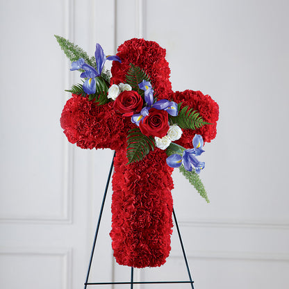 Faithful Hero Floral Cross –  Trail Florist Incorporated, Trail BC