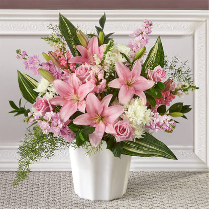 Simply Serene Floor Basket –  Trail Florist Incorporated, Trail BC