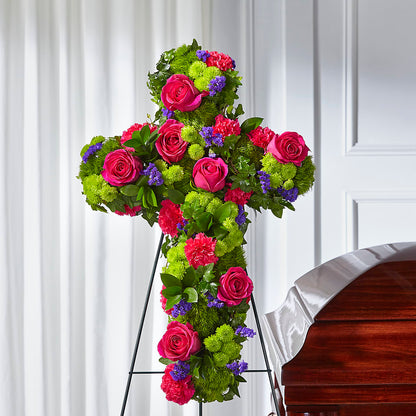 Tribute Rose Floral Cross –  Trail Florist Incorporated, Trail BC