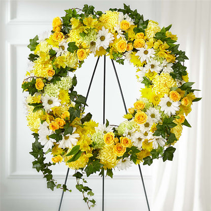 Golden Remembrance Wreath –  Trail Florist Incorporated, Trail BC