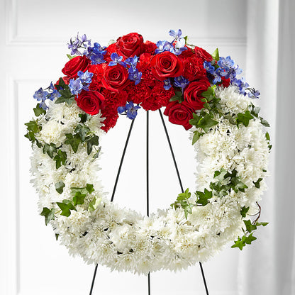 Patriotic Passion Wreath –  Trail Florist Incorporated, Trail BC