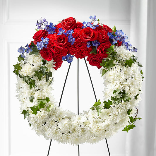 Patriotic Passion Wreath –  Trail Florist Incorporated, Trail BC