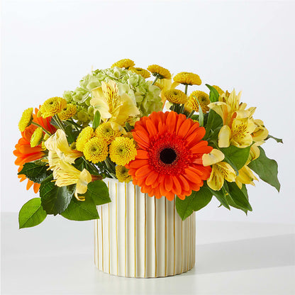 Autumn Sunshine Bouquet with Ivory Vase –  Trail Florist Incorporated, Trail BC