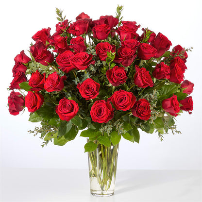 Forever Yours Fifty Stem Red Rose Bouquet –  Trail Florist Incorporated, Trail BC