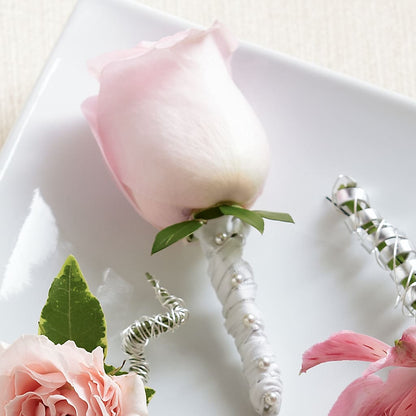 Pink Rose Boutonniere –  Trail Florist Incorporated, Trail BC