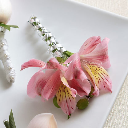 Pink Peruvian Lily Boutonniere –  Trail Florist Incorporated, Trail BC