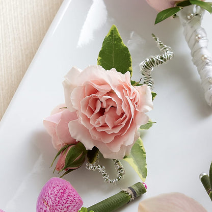 Pink Spray Rose Boutonniere –  Trail Florist Incorporated, Trail BC