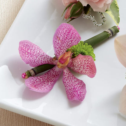 Pink Mokara Boutonniere –  Trail Florist Incorporated, Trail BC