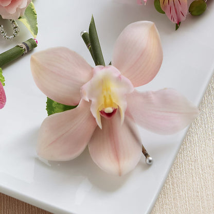 Pink Cymbidium Boutonniere –  Trail Florist Incorporated, Trail BC