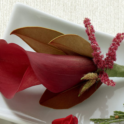 Red Calla Boutonniere –  Trail Florist Incorporated, Trail BC